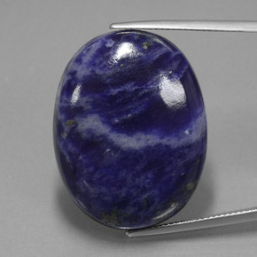 40,90 ctw natürlicher blauer Sodalith, Oval Schliff, Lichtundurchlässig