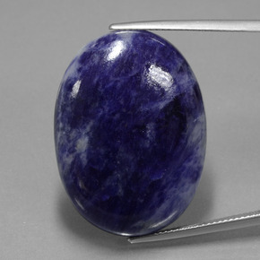 9,17 ctw natürlicher violett-blau Sodalith, Oval Schliff, Lichtundurchlässig