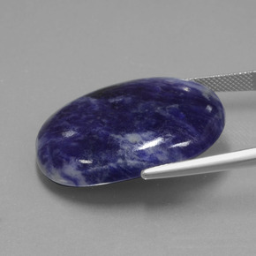 9,17 ctw natürlicher violett-blau Sodalith, Oval Schliff, Lichtundurchlässig
