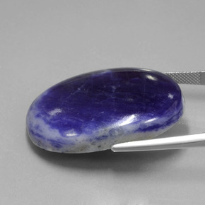 9,17 ctw natürlicher violett-blau Sodalith, Oval Schliff, Lichtundurchlässig