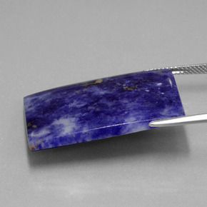 9,17 ctw natürlicher violett-blau Sodalith, Baguette, Lichtundurchlässig