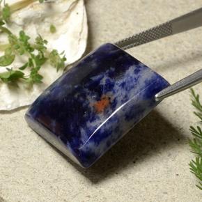 9,17 ctw natürlicher violett-blau Sodalith, Quadrat, Lichtundurchlässig