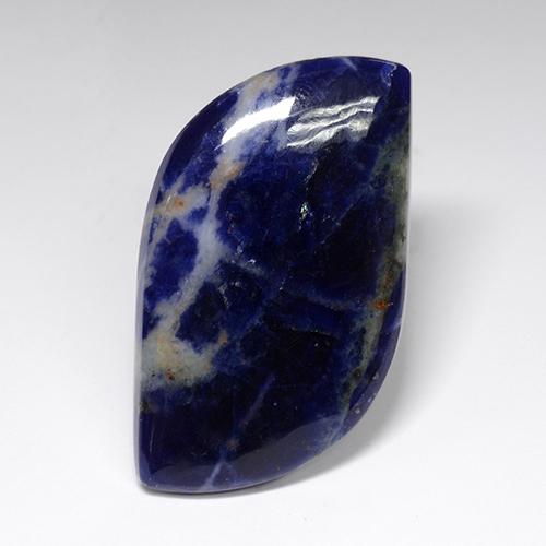 38,13 ctw natürlicher blauer Sodalith, Fantasieschliff, Lichtundurchlässig