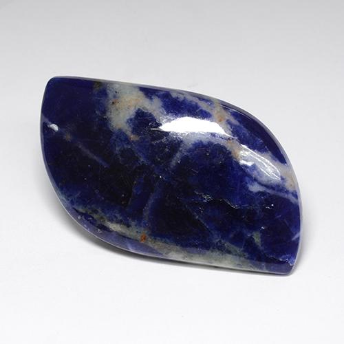 38,13 ctw natürlicher blauer Sodalith, Fantasieschliff, Lichtundurchlässig