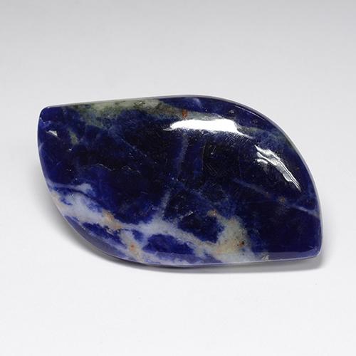 38,13 ctw natürlicher blauer Sodalith, Fantasieschliff, Lichtundurchlässig
