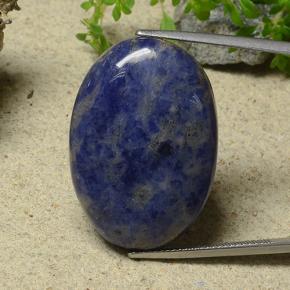 35,72 ctw natürlicher blauer Sodalith, Oval Schliff, Lichtundurchlässig
