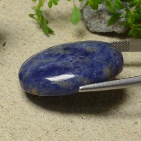 35,72 ctw natürlicher blauer Sodalith, Oval Schliff, Lichtundurchlässig