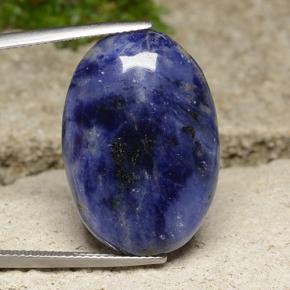 9,17 ctw natürlicher violett-blau Sodalith, Oval Schliff, Lichtundurchlässig