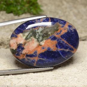 29,10 ctw natürlicher blauer Sodalith, Oval Schliff, Lichtundurchlässig