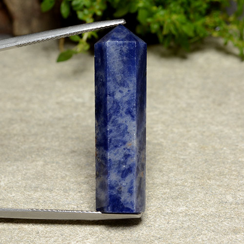 9,17 ctw natürlicher Navy blau Sodalith, Ausgefallene Form, Lichtundurchlässig