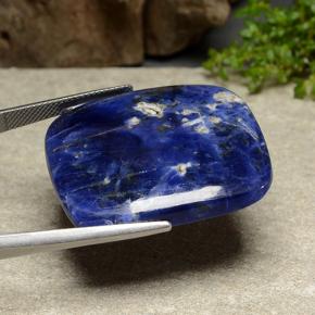 49,78 ctw natürlicher blauer Sodalith, Kissenschliff, Lichtundurchlässig