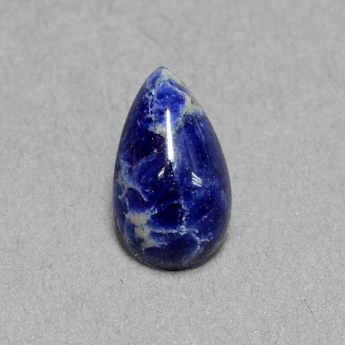 1,65 ctw natürlicher blauer Sodalith, Birnenform, Lichtundurchlässig