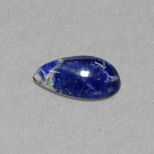 1,65 ctw natürlicher blauer Sodalith, Birnenform, Lichtundurchlässig