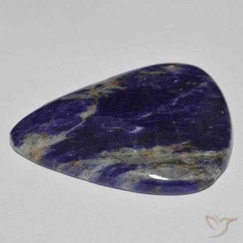 9,17 ctw natürlicher Navy blau Sodalith, Birnenform, Lichtundurchlässig