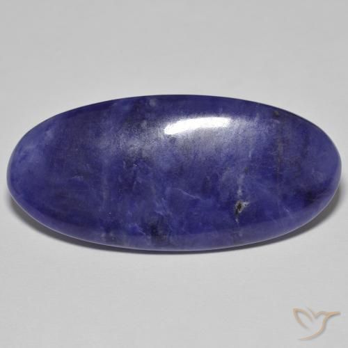 29.49ct Natürlicher tiefblau Sodalith, Oval, Lichtundurchlässig