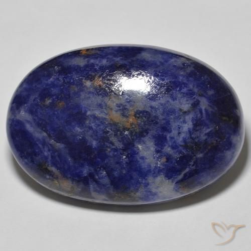 54.28ct Natürlicher tiefblau Sodalith, Oval, Lichtundurchlässig