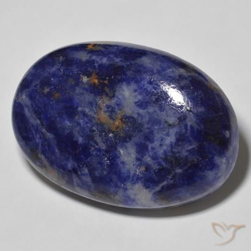 9,17 ctw natürlicher tiefblau Sodalith, Oval, Lichtundurchlässig