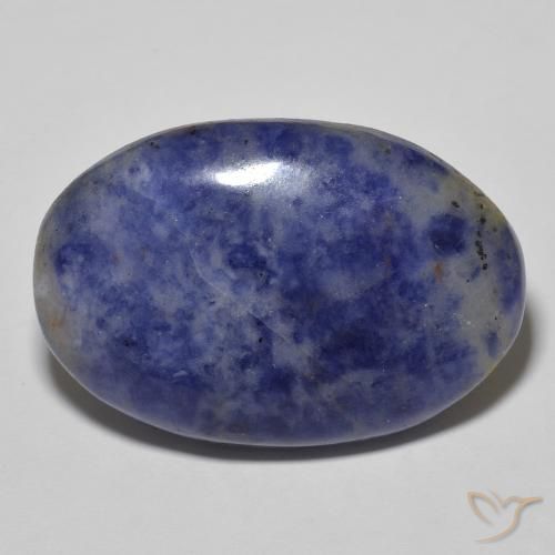 29.83ct Natürlicher Graublau Sodalith, Oval, Lichtundurchlässig