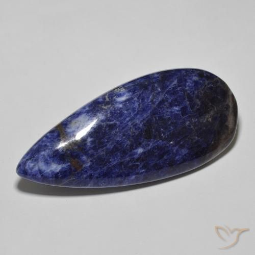 29.83ct Natürlicher dunkelblau Sodalith, Birnenform, Lichtundurchlässig