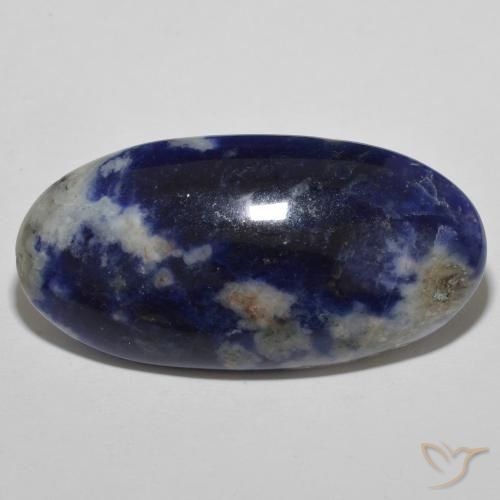 23.22ct Natürlicher Navy blau Sodalith, Oval, Lichtundurchlässig