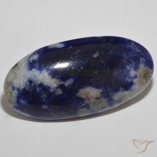 9,17 ctw natürlicher Navy blau Sodalith, Oval, Lichtundurchlässig