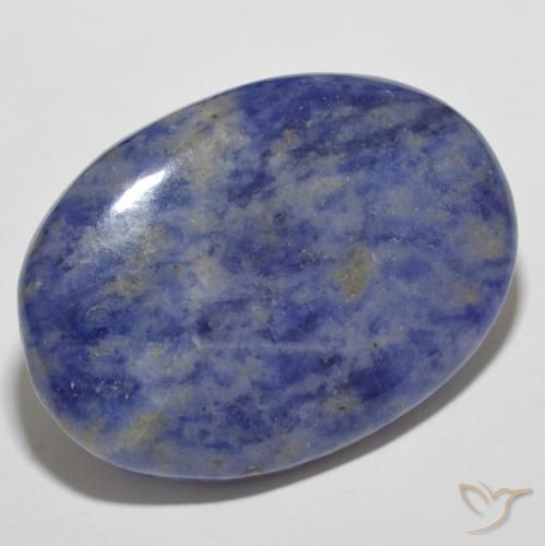 9,17 ctw natürlicher Navy blau Sodalith, Oval, Lichtundurchlässig