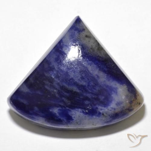 24.44ct Natürlicher Navy blau Sodalith, Trillion, Lichtundurchlässig