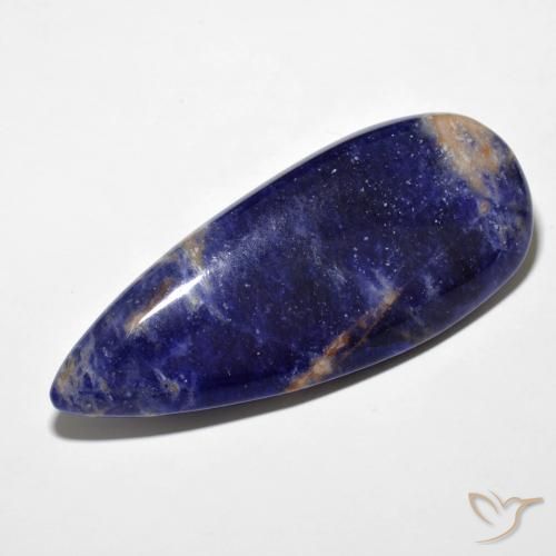 9,17 ctw natürlicher Navy blau Sodalith, Birnenform, Lichtundurchlässig