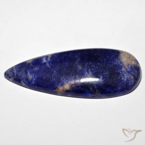 9,17 ctw natürlicher Navy blau Sodalith, Birnenform, Lichtundurchlässig