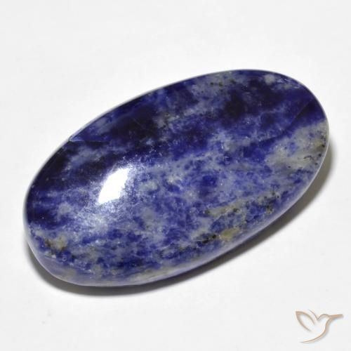 9,17 ctw natürlicher Navy blau Sodalith, Oval, Lichtundurchlässig