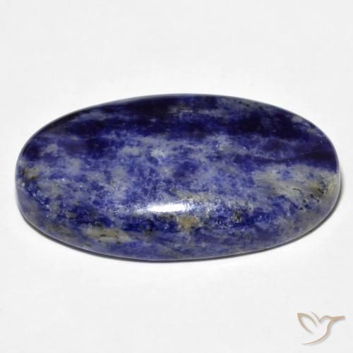 9,17 ctw natürlicher Navy blau Sodalith, Oval, Lichtundurchlässig