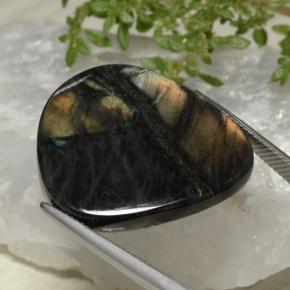 9,17 ctw natürlicher Mehrfarbig Spektrolith, Ausgefallene Form, Lichtundurchlässig