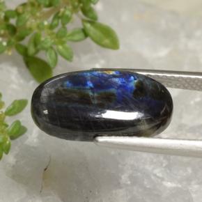 9,17 ctw natürlicher Mehrfarbig Spektrolith, Oval Schliff, Lichtundurchlässig