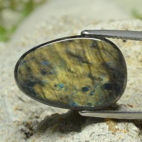 9,17 ctw natürlicher Mehrfarbig Spektrolith, Ausgefallene Form, Lichtundurchlässig