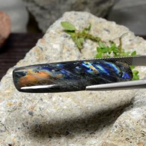 9,17 ctw natürlicher Mehrfarbig Spektrolith, Kissenschliff, Lichtundurchlässig