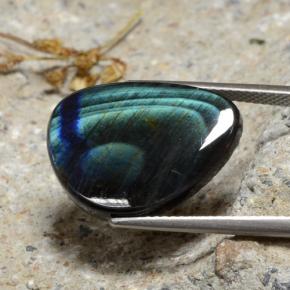 9,17 ctw natürlicher Mehrfarbig Spektrolith, Ausgefallene Form, Lichtundurchlässig