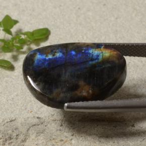 9,17 ctw natürlicher Mehrfarbig Spektrolith, Ausgefallene Form, Lichtundurchlässig