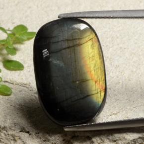 9,17 ctw natürlicher Mehrfarbig Spektrolith, Kissenschliff, Lichtundurchlässig