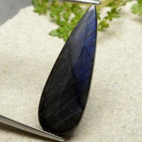 9,17 ctw natürlicher Mehrfarbig Spektrolith, Birnenform, Lichtundurchlässig