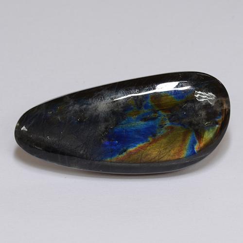 9,17 ctw natürlicher Mehrfarbig Spektrolith, Ausgefallene Form, Lichtundurchlässig