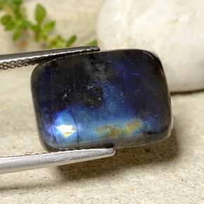 9,17 ctw natürlicher Mehrfarbig Spektrolith, Kissenschliff, Lichtundurchlässig