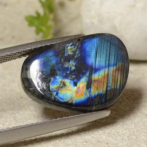 9,17 ctw natürlicher Mehrfarbig Spektrolith, Ausgefallene Form, Lichtundurchlässig