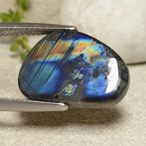 9,17 ctw natürlicher Mehrfarbig Spektrolith, Ausgefallene Form, Lichtundurchlässig