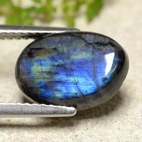 9,17 ctw natürlicher Mehrfarbig Spektrolith, Oval Schliff, Lichtundurchlässig