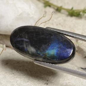 9,17 ctw natürlicher Mehrfarbig Spektrolith, Oval Schliff, Lichtundurchlässig