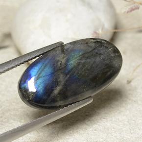 9,17 ctw natürlicher Mehrfarbig Spektrolith, Oval Schliff, Lichtundurchlässig