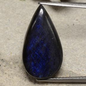 9,17 ctw natürlicher Mehrfarbig Spektrolith, Birnenform, Lichtundurchlässig