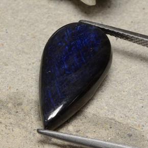 9,17 ctw natürlicher Mehrfarbig Spektrolith, Birnenform, Lichtundurchlässig