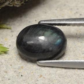 9,17 ctw natürlicher Mehrfarbig Spektrolith, Oval Schliff, Lichtundurchlässig