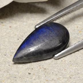 9,17 ctw natürlicher Mehrfarbig Spektrolith, Birnenform, Lichtundurchlässig